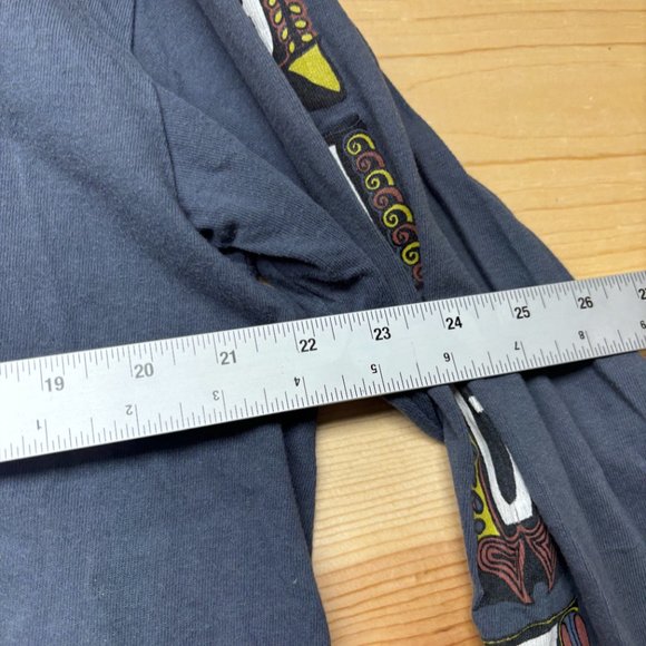 Vintage Yaga Shirt Mens Large Blue Long Sleeve Stussy Surf USA Made - Picture 8 of 13